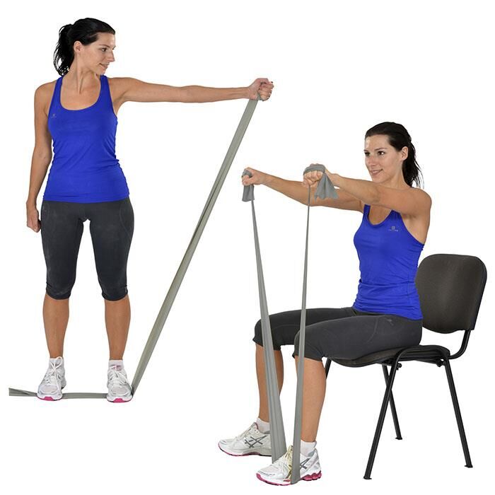 MVS Egzersiz Bandı - 1.5 Metre 7- Gümüş (Ekstra Sert)