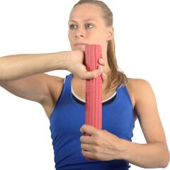 MVS Flexbar, Flexible El Kol Egzersiz Barı 3-Kırmızı (Hafif)