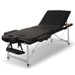 Metal 3 Parça Masaj Masası Siyah