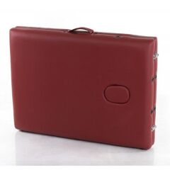 Metal 2 Parça Katlanabilir Masaj Masası Bordo