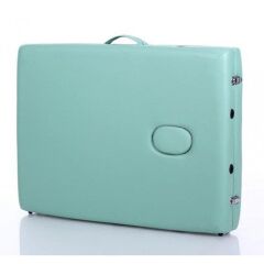 Ahşap 2 Parça Katlanabiir Masaj Masası Yeşil