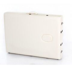 Ahşap 2 Parça  Katlanabiir Masaj Masası Krem