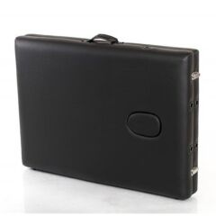 Ahşap 2 Parça Katlanabiir Masaj Masası Siyah