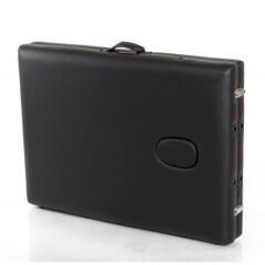 Ahşap 2 Parça Katlanabiir Masaj Masası Siyah