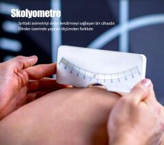 Skolyometre Skolyoz Ölçüm Cetveli