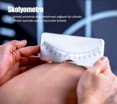 Skolyometre Skolyoz Ölçüm Cetveli