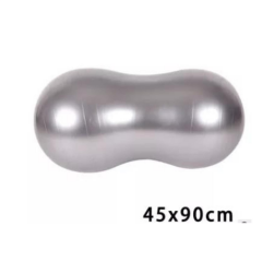 Maxi Fıstık Pilates Topu 45*90 cm Gri